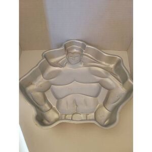 Vintage DC Comics For Wilton Home Silver Superman Mold Bake Cake Pan 13"